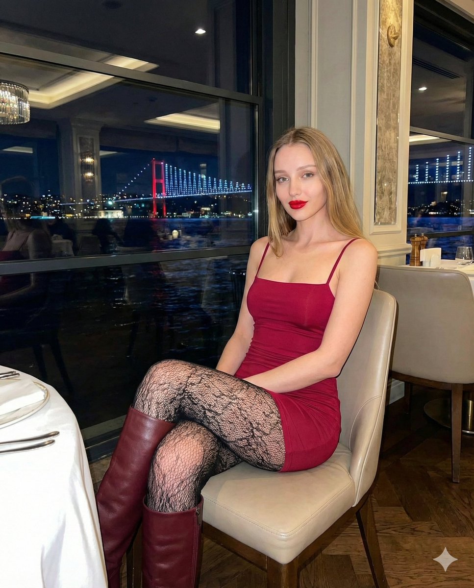 Luxury Bosphorus Restaurant Scene with Identity Lock