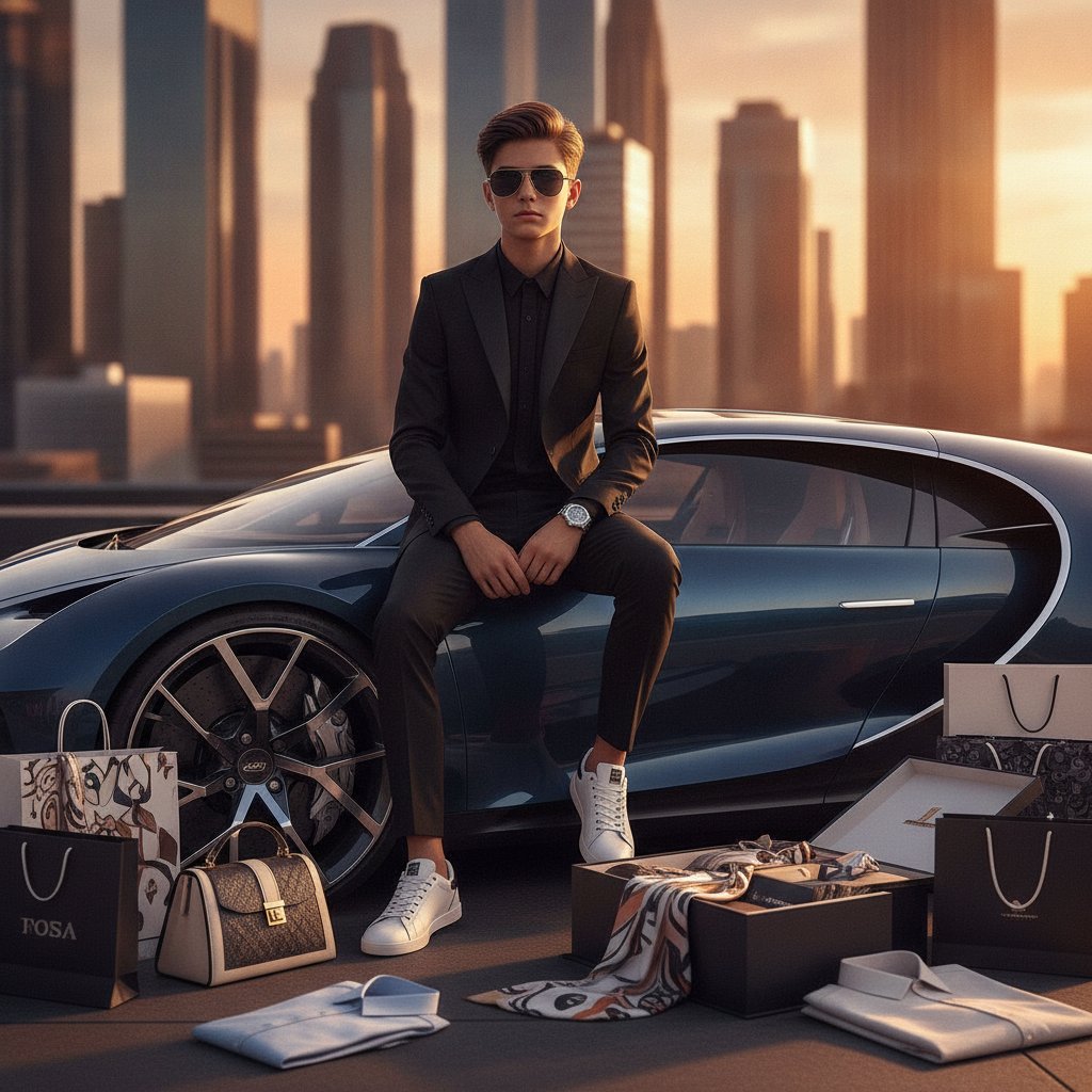 Futuristic Luxury Supercar Lifestyle 2
