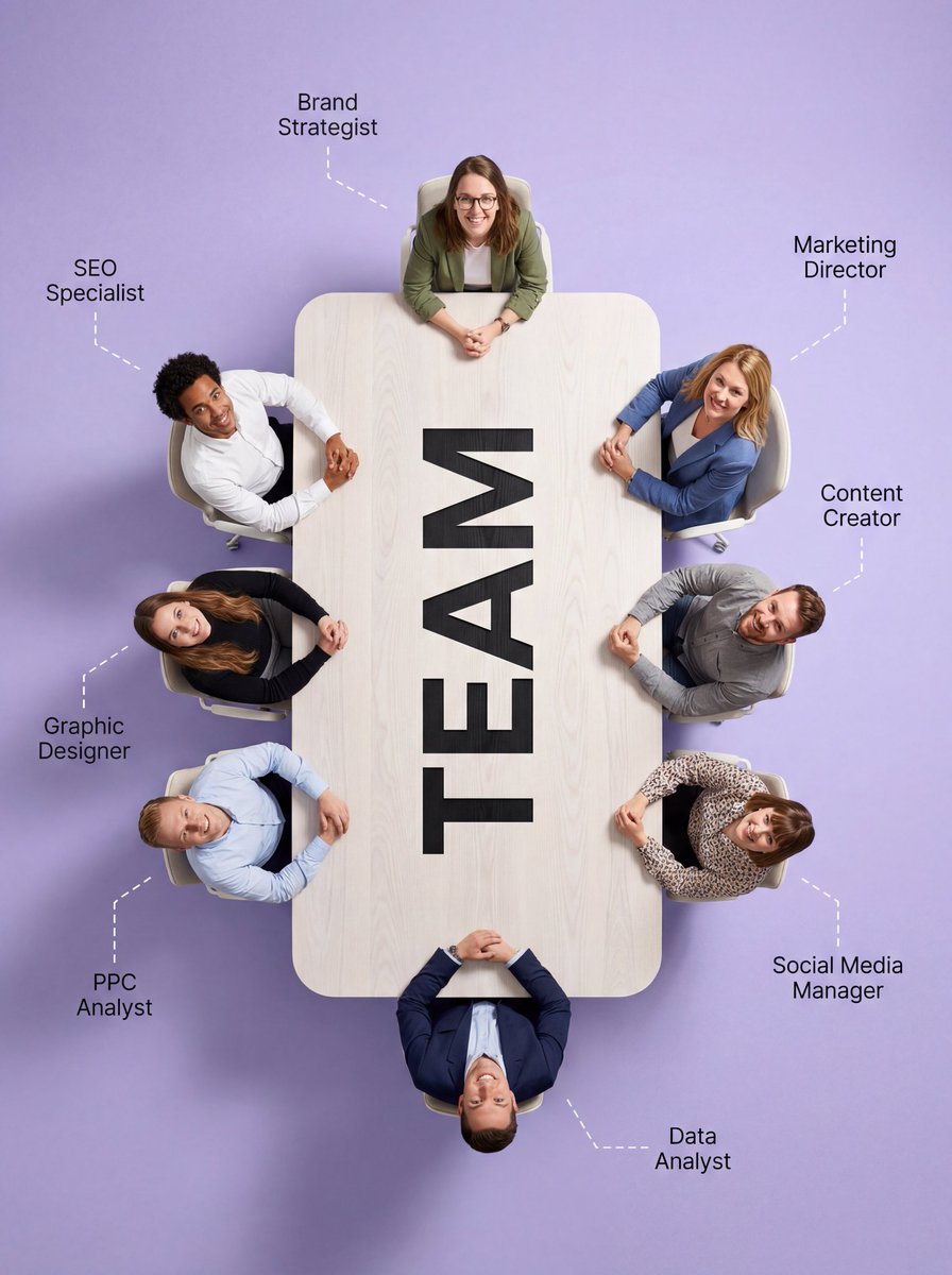 Top-Down Flat Lay of Custom-Shaped Conference Table 2