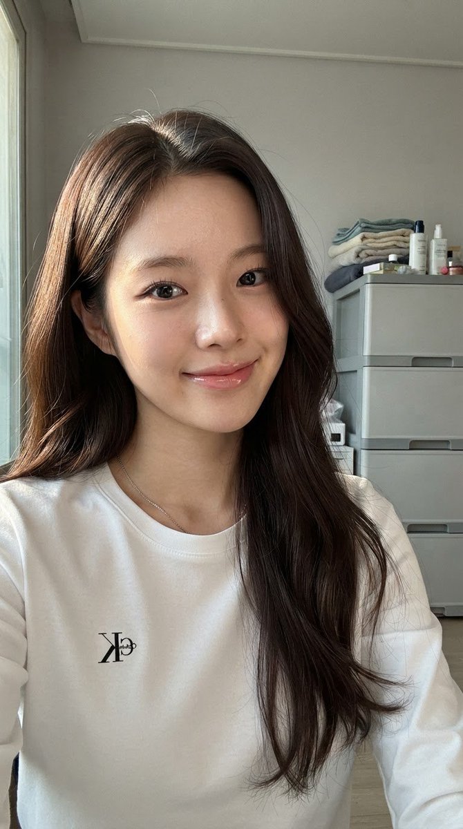 East Asian Woman Casual Selfie