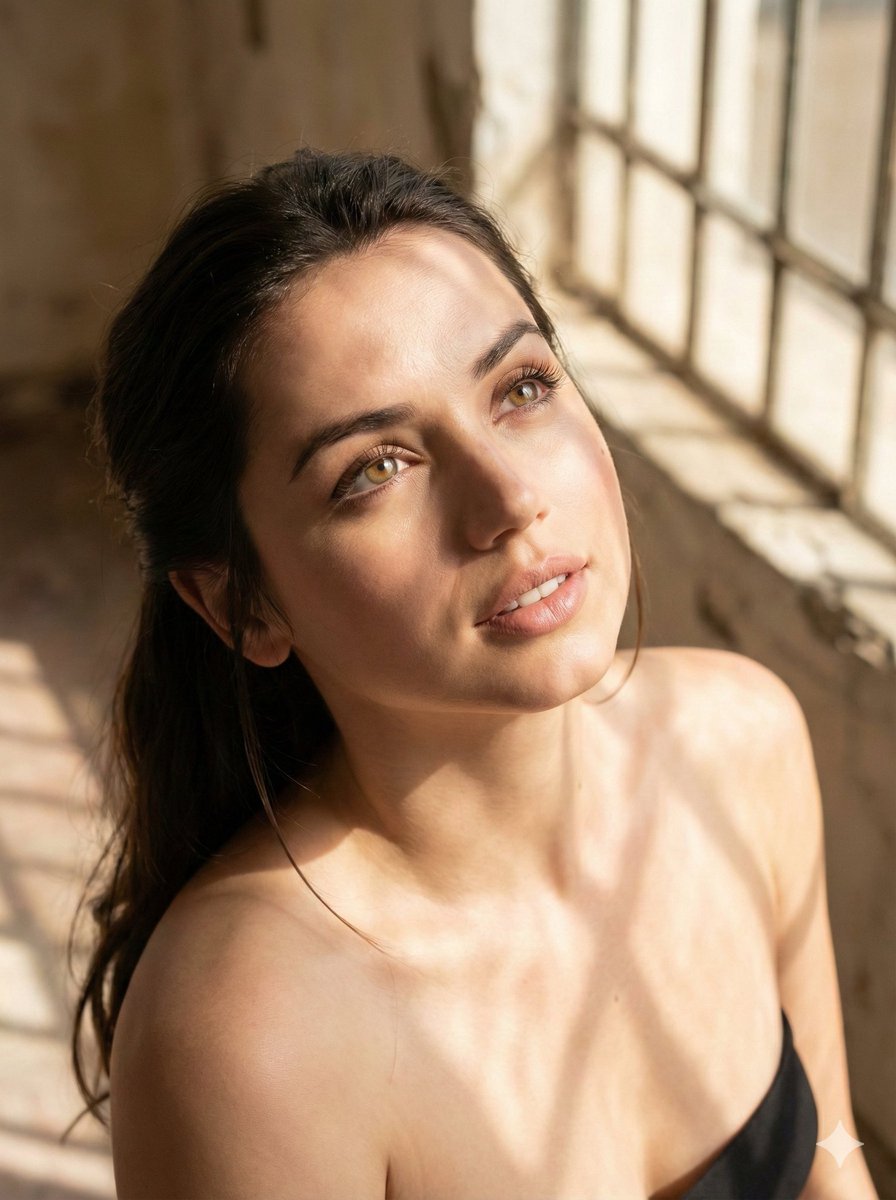 Multi-frame cinematic portrait prompt for Ana De Armas, Billie Eilish, and Sydney Sweeney (Hindi/English) 2