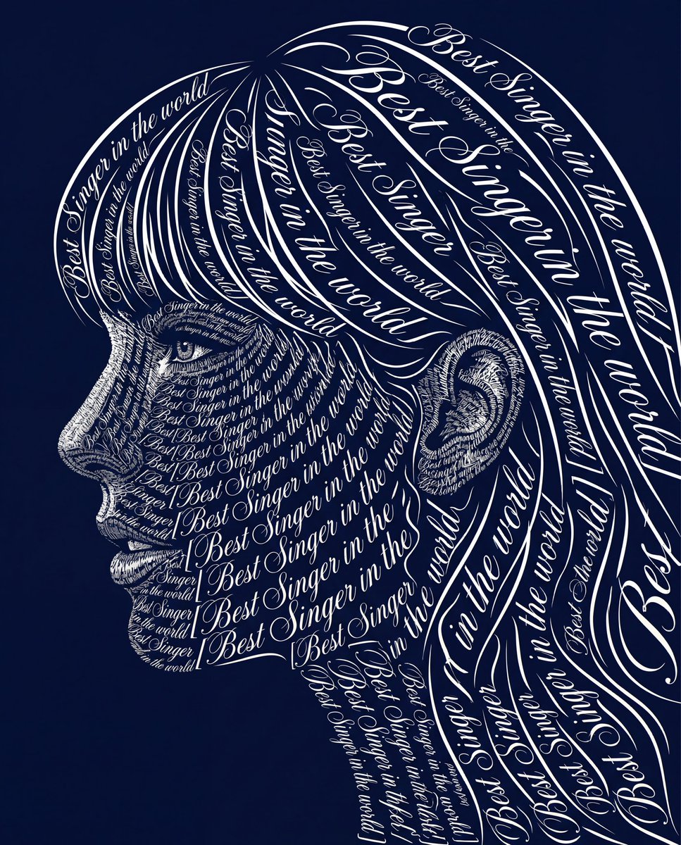 Typographic Art Portrait 4