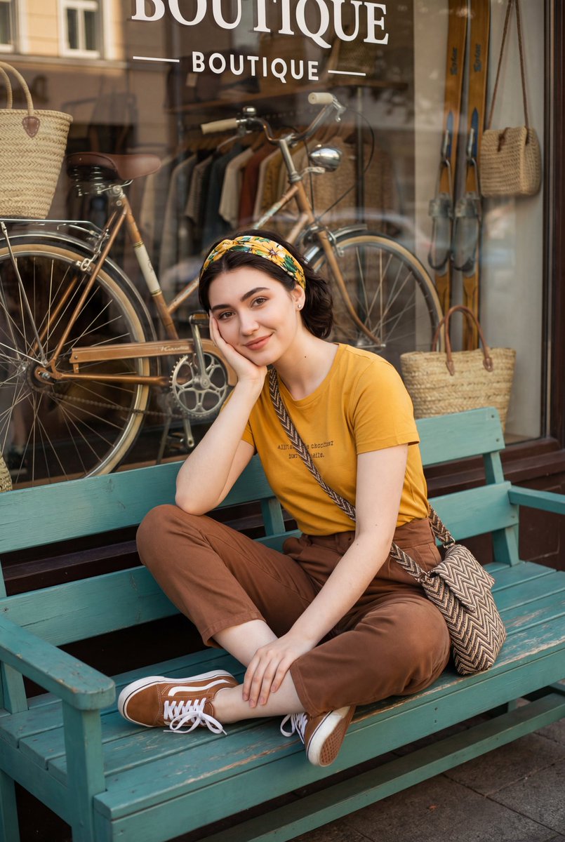 Retro Street Fashion Portrait