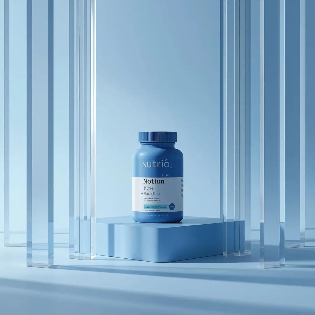 Minimalist Product Photography for Supplement Container 4