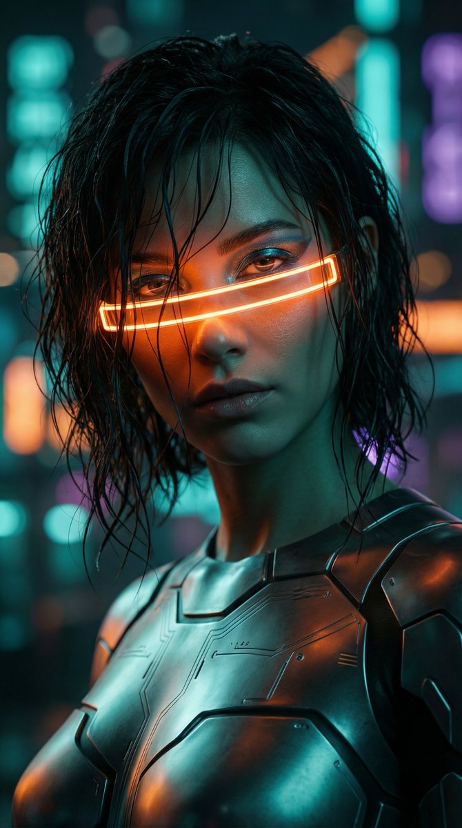 Cyberpunk High-Fashion Portrait Prompt 4