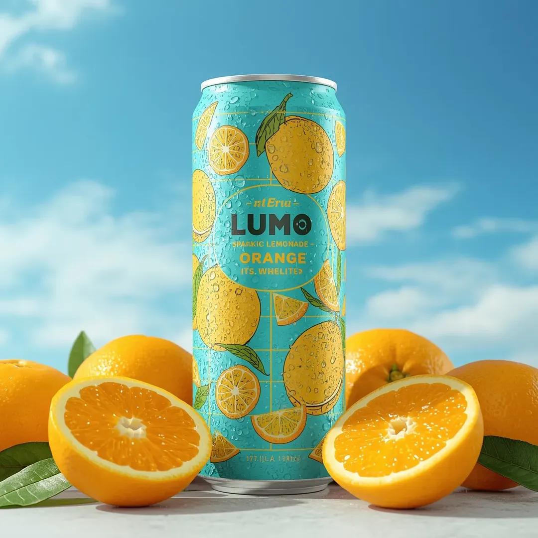 Ultra-Realistic Beverage Advertising Photography (LUMO Soda) 3