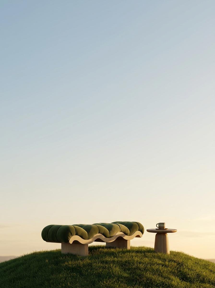 Minimalist Product Photography on Grassy Hill 4
