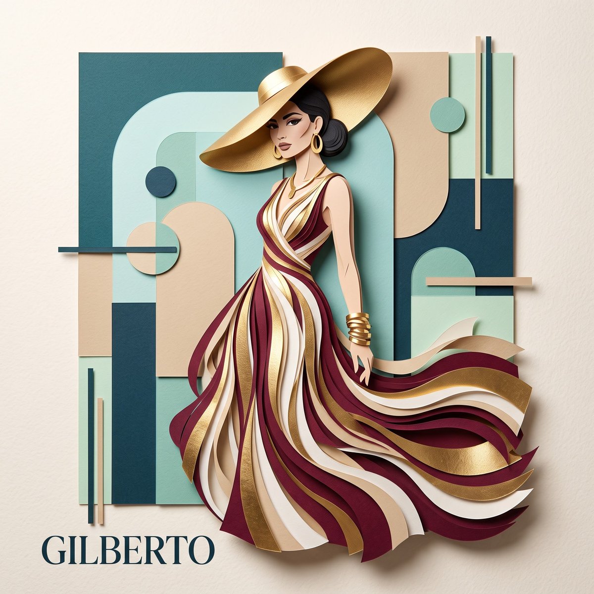 3D Layered Paper Quilling Fashion 2