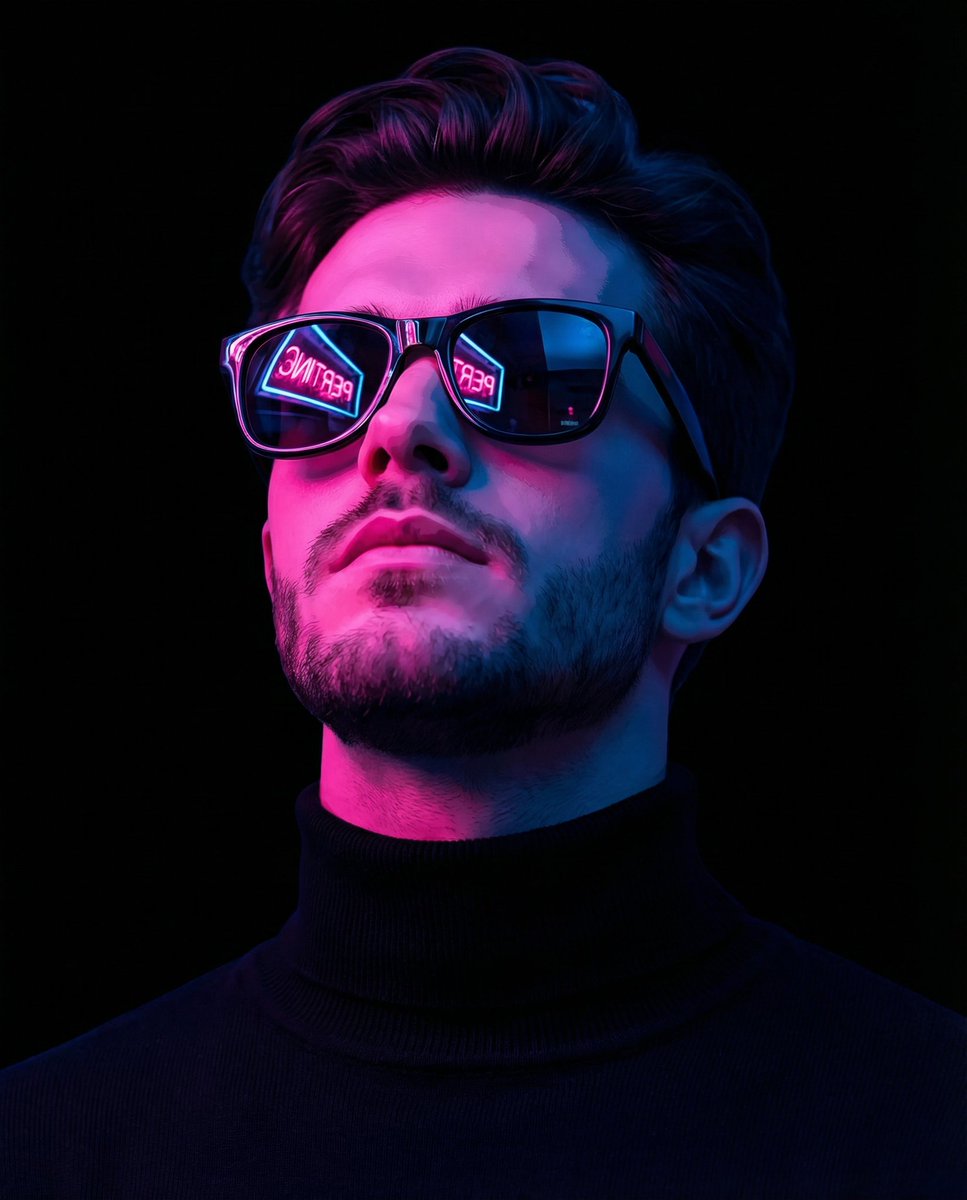 Cyber-Noir Stylized Portrait 2