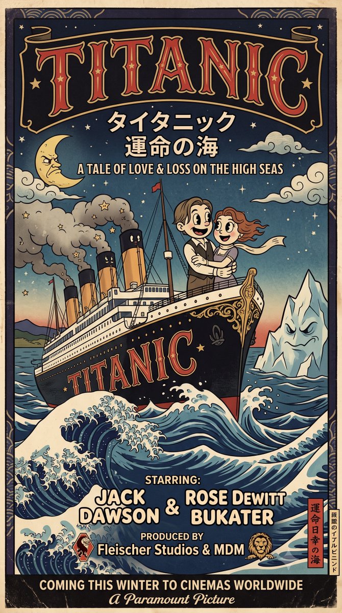 Ukiyo-e Style Movie Poster 2