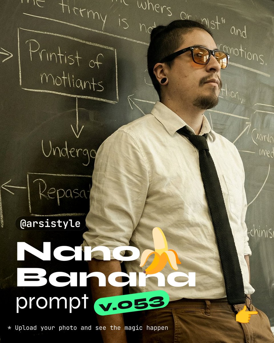 Cinematic Medium Shot with Chalkboard Background Prompt 2
