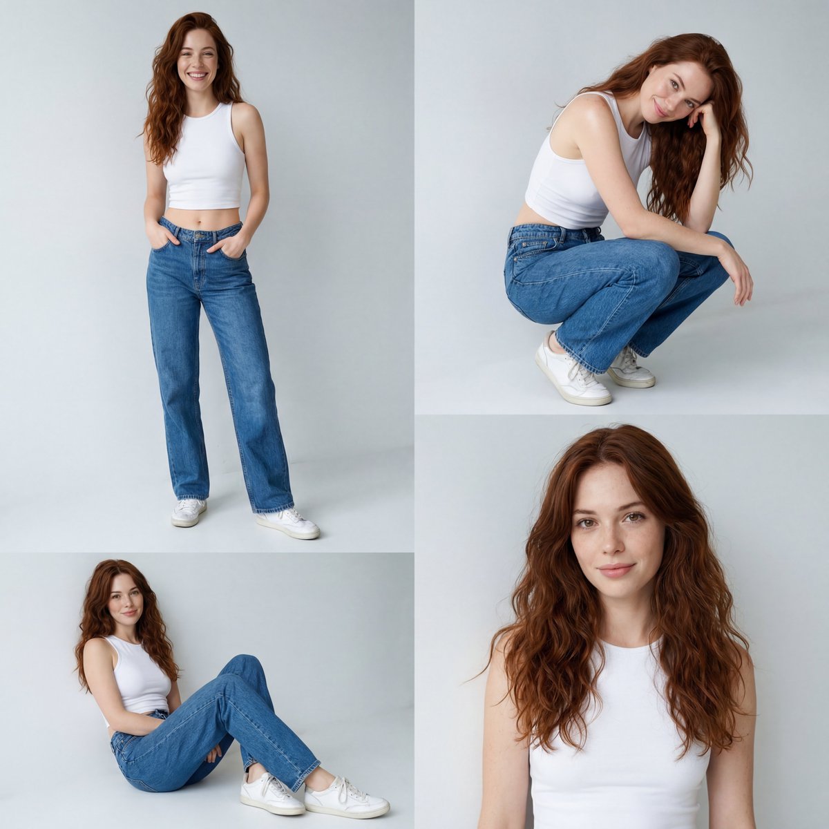 Smartphone Fashion Portrait Series Collage (Sydney Sweeney) 3