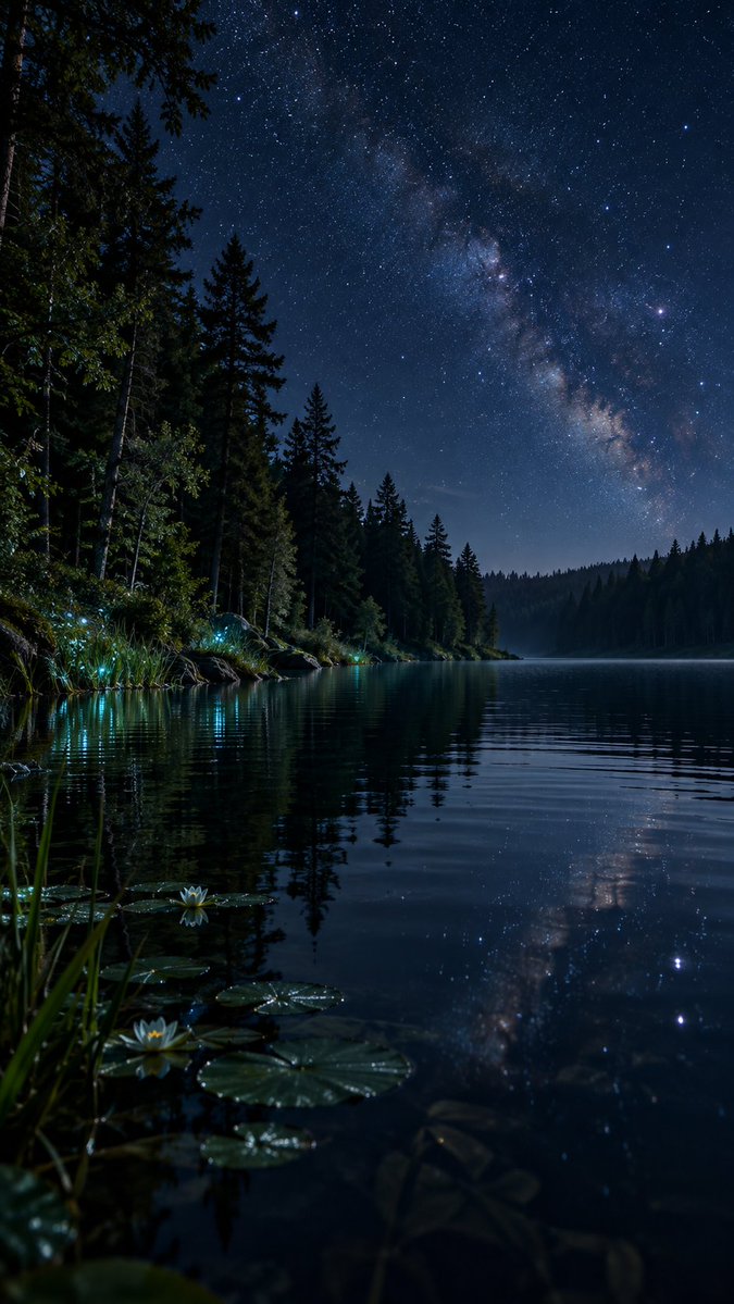 Forest Passage Under Stars