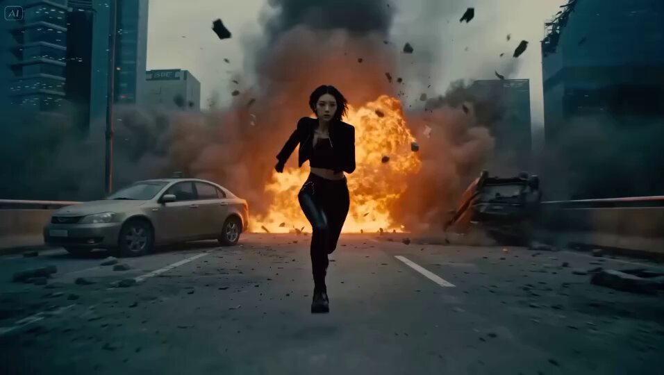 Futuristic Superhero Battle Sequence Prompt