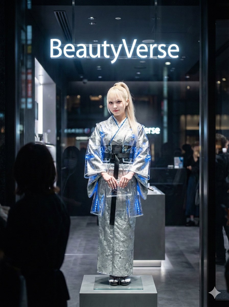 Futuristic Neo-Kimono Display Window Prompt (Part 1)