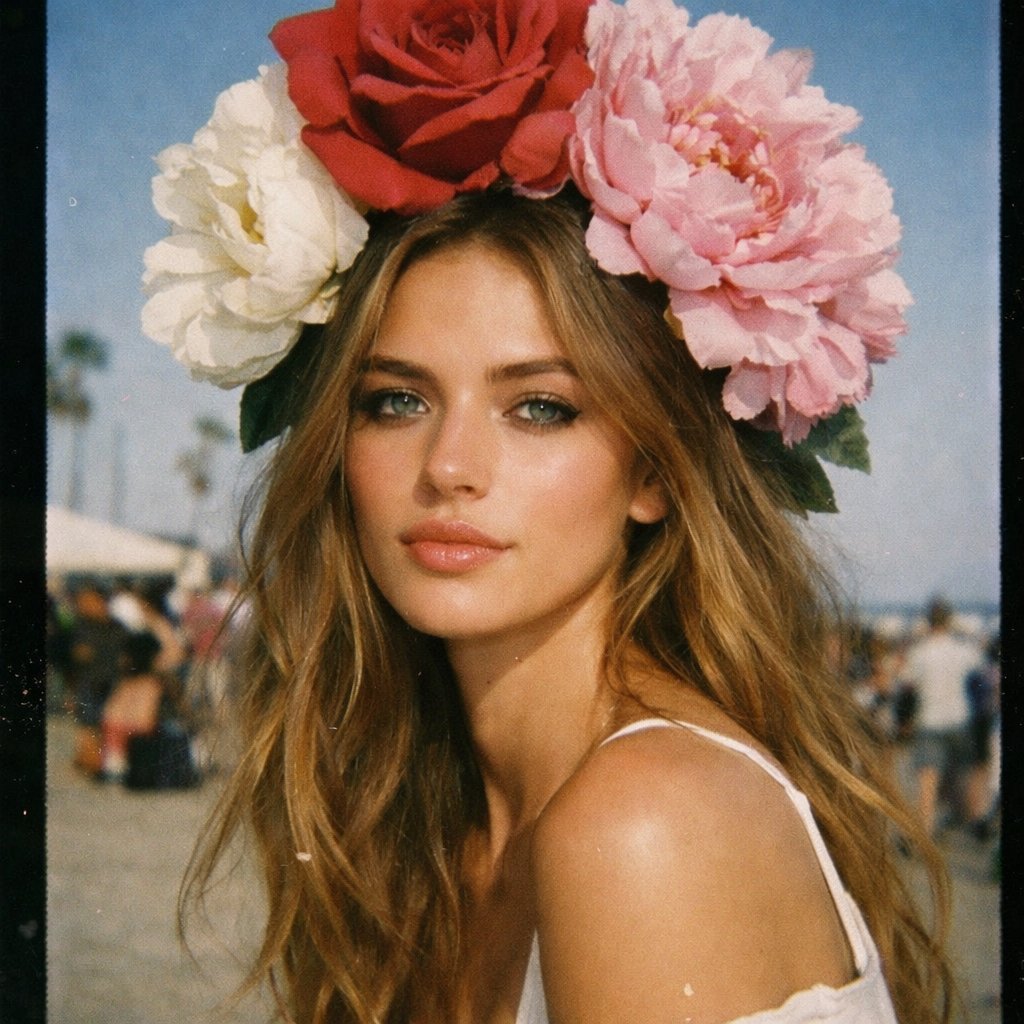 Disposable Photography Style Fashion Model Portrait