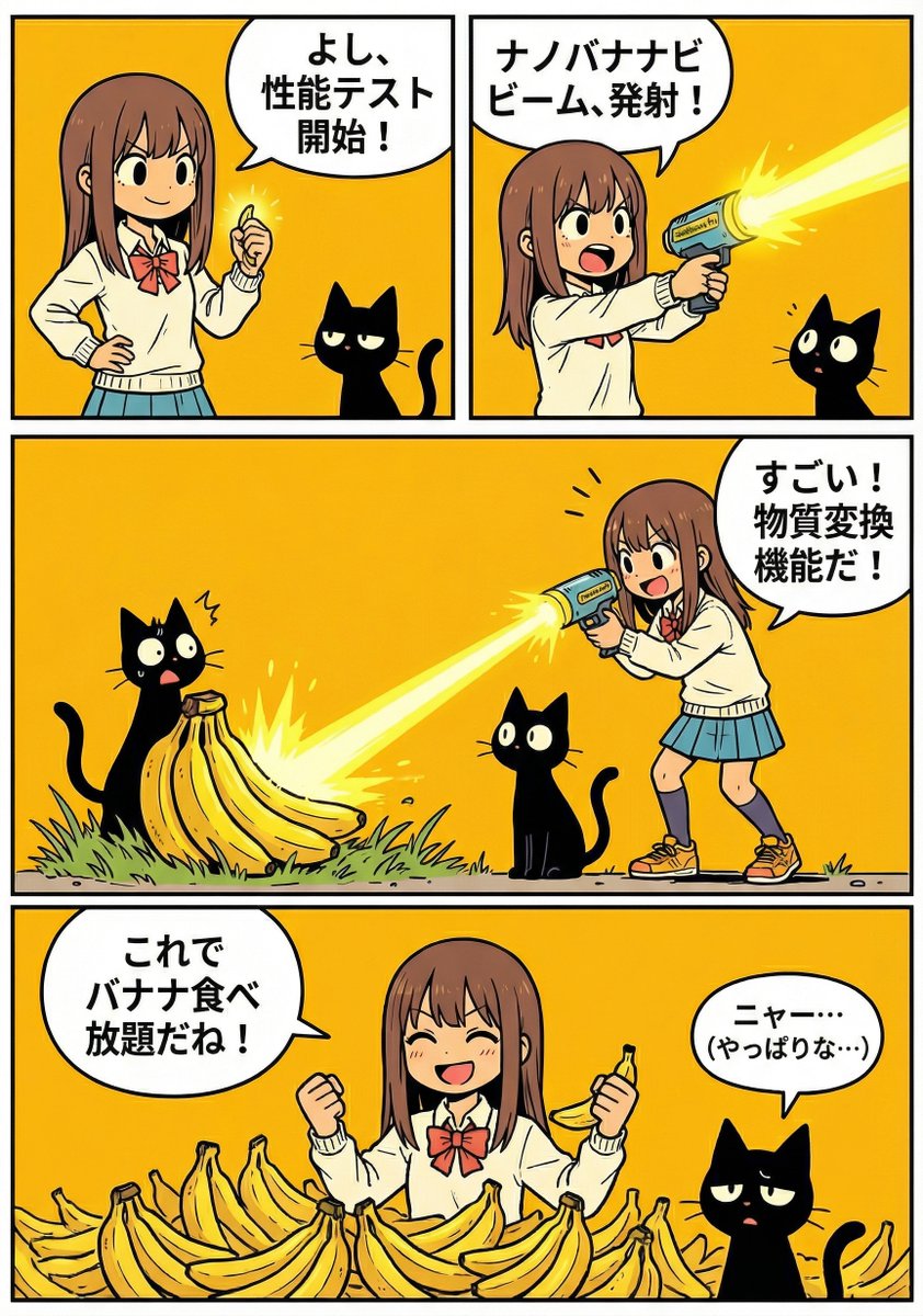 A4 manga about how amazing Nano Banana Pro is