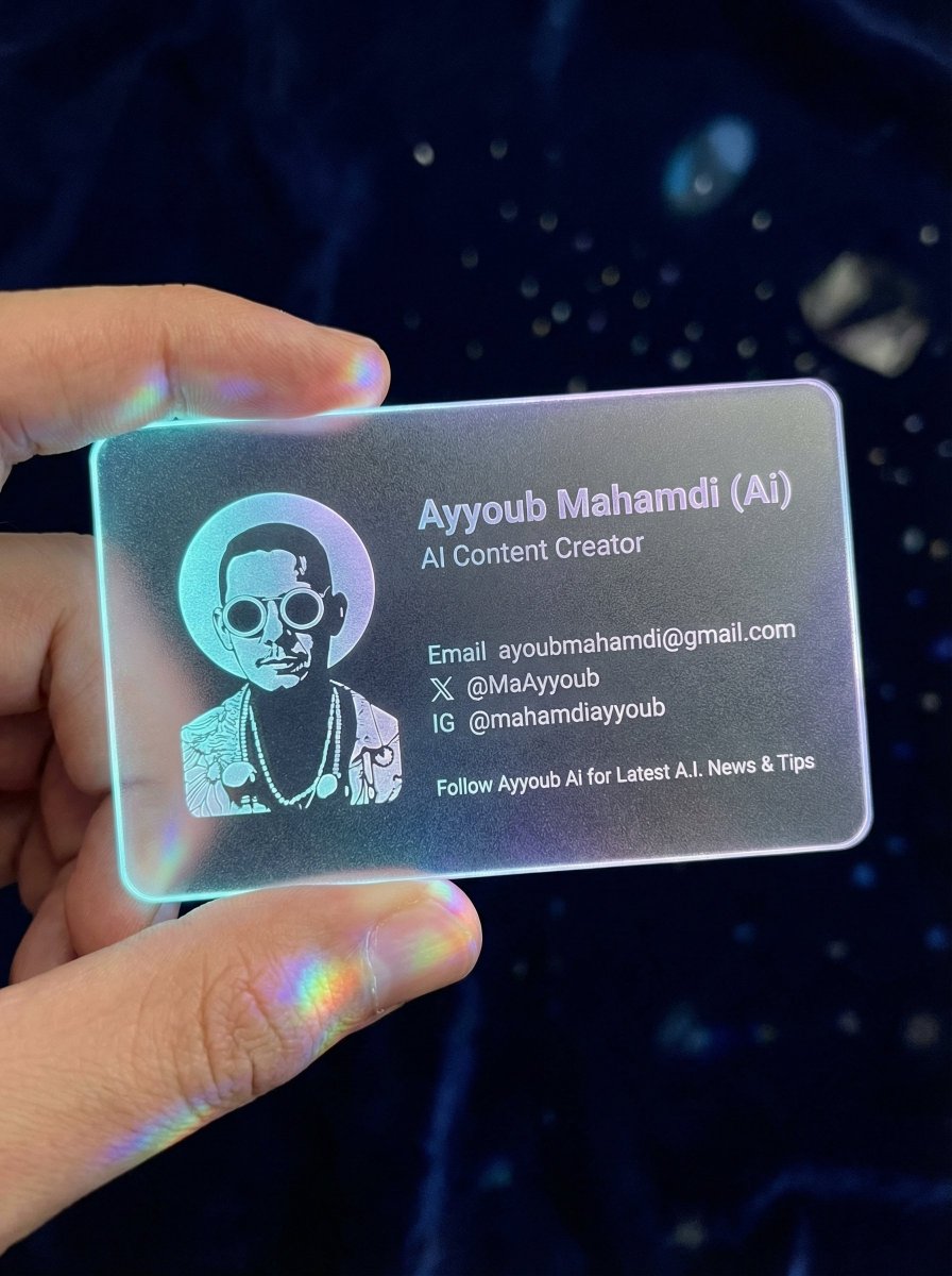 Realistic Cyber-Aesthetic Futuristic Business Card