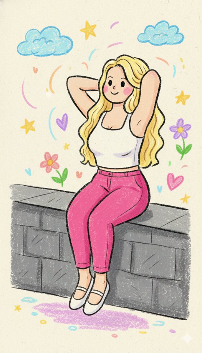 Kindergarten Crayon Doodle Illustration Prompt