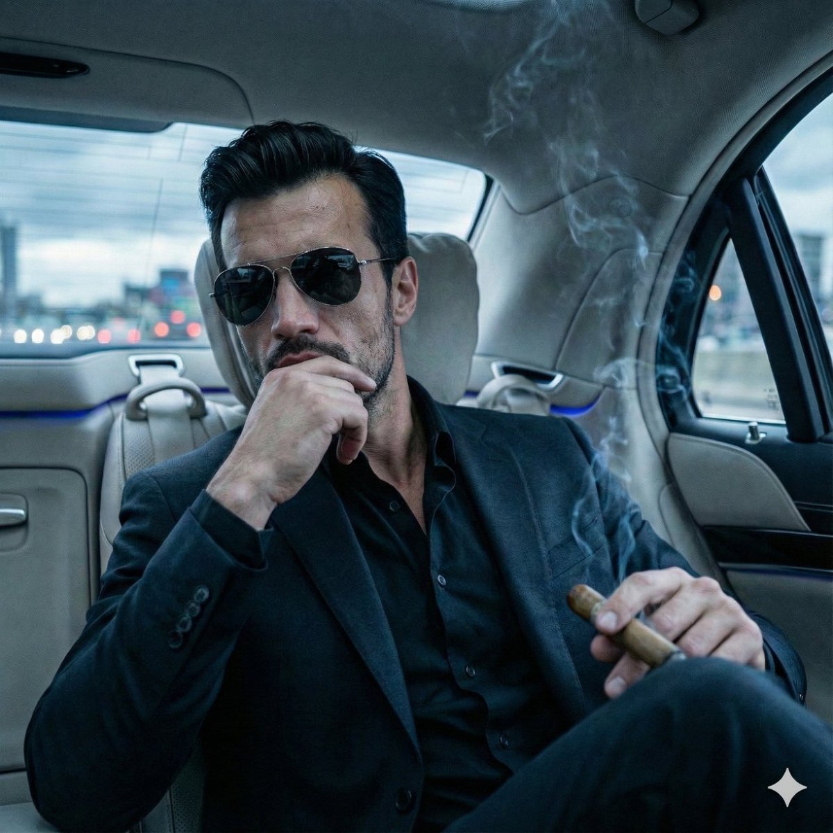 Cinematic Mafia Boss Portrait Prompt 2