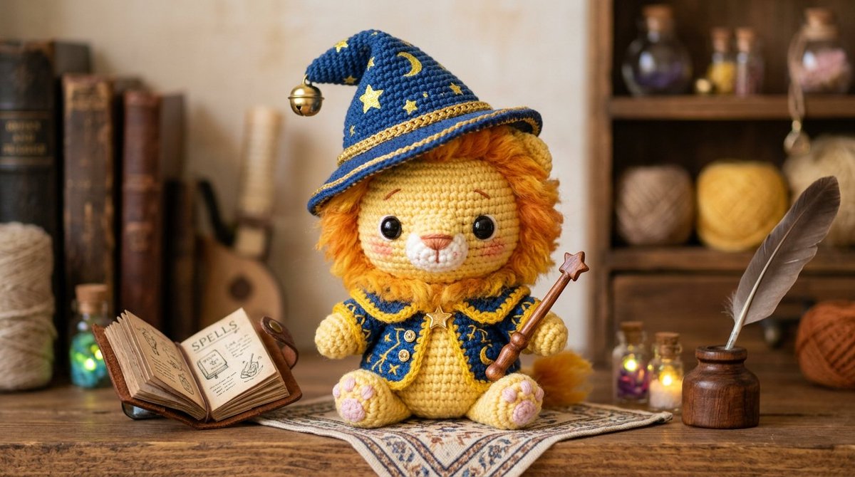 Cute Amigurumi Wizard Plush 3