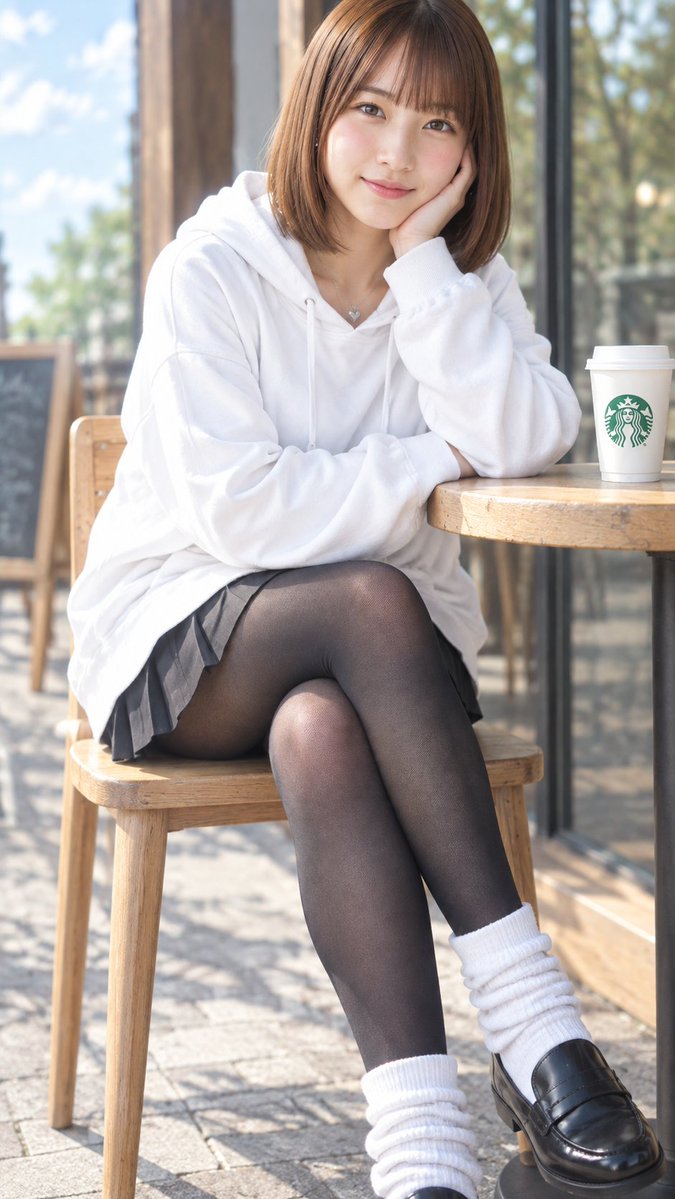 Profile / Avatar - Cafe Terrace Portrait Prompt