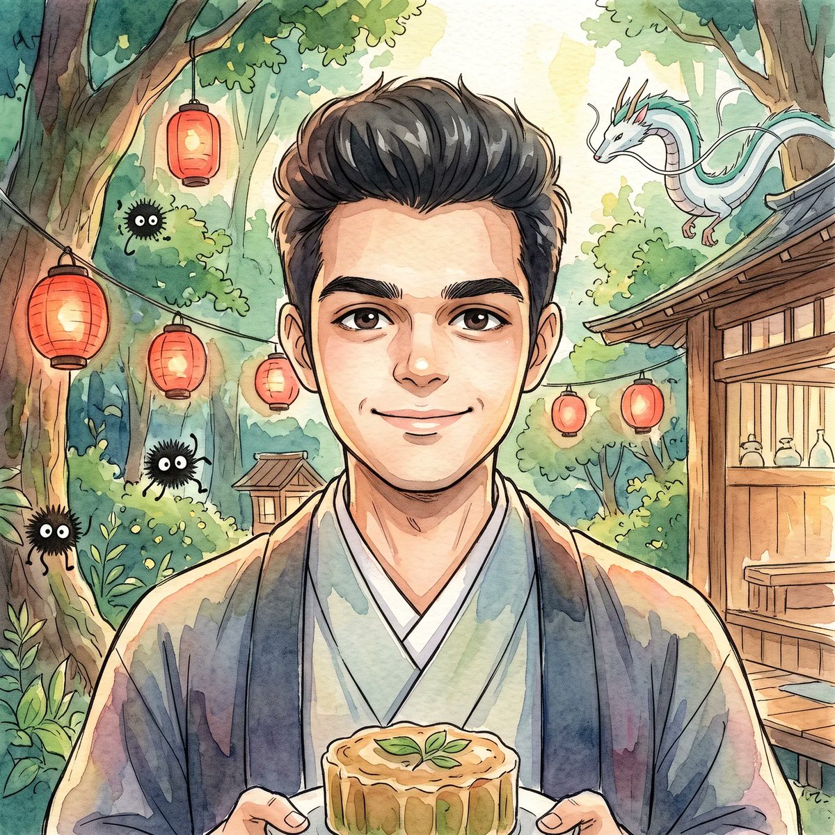 Spirited Away Watercolor Portrait 2
