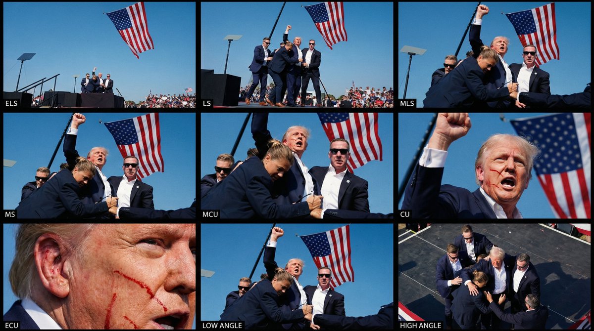 3×3 cinematic storyboard contact sheet from one input image 3