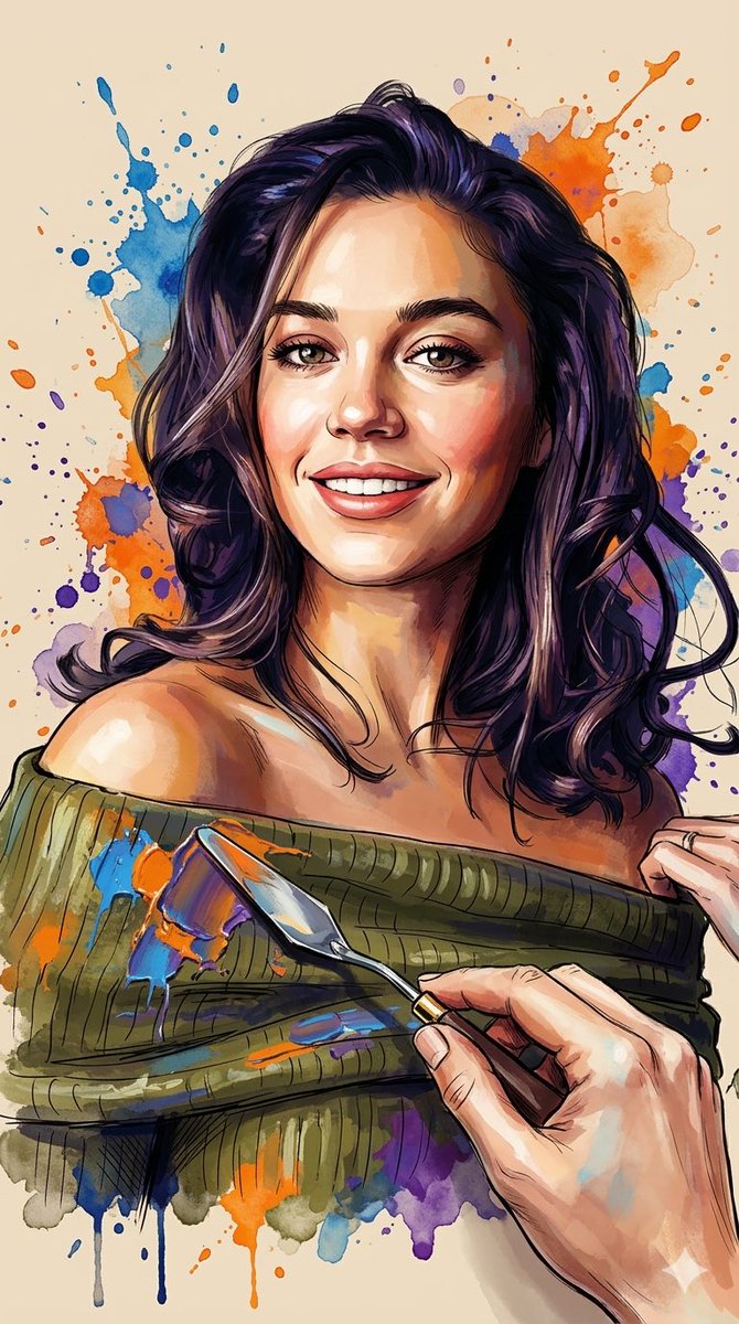 Oil Painting Style Portrait Prompt with Reference 2