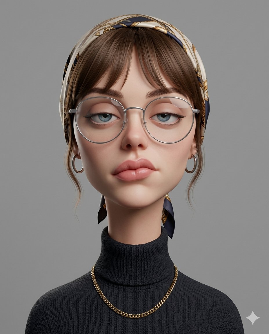 Stylized 3D Caricature Portrait Prompt 2