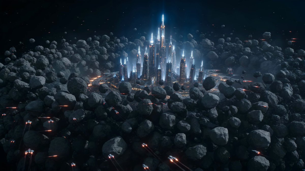 Asteroid Field Space Battle