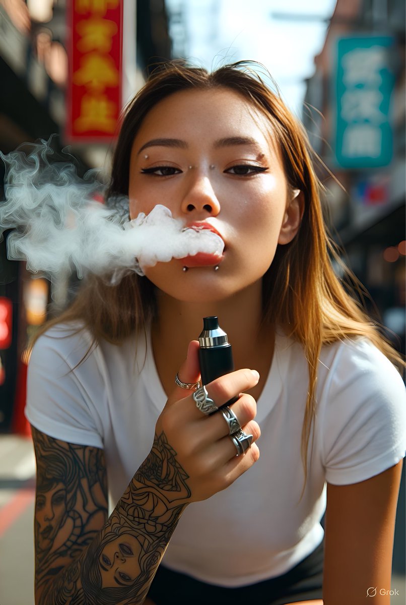 Edgy Urban Street Style Portrait in Tokyo Alleyway 3