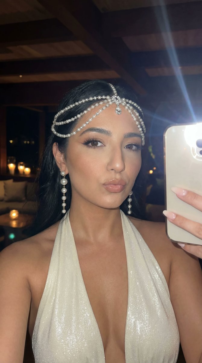 Nightlife Selfie Flash Editorial Portrait