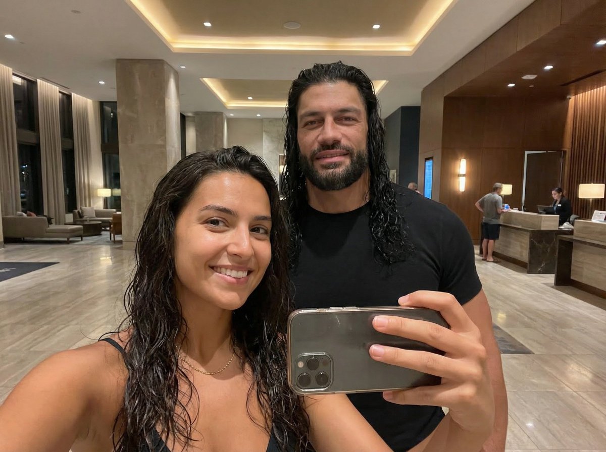 Photorealistic Celebrity Encounter Selfie (Roman Reigns)