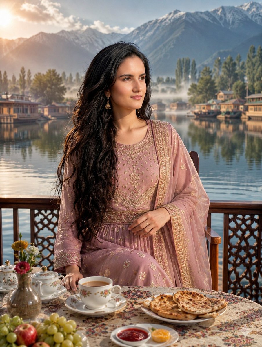 Traditional Kashmiri Breakfast Landscape 2