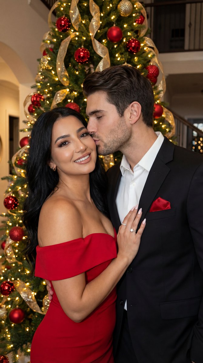 Luxury Holiday Couple Editorial Portrait