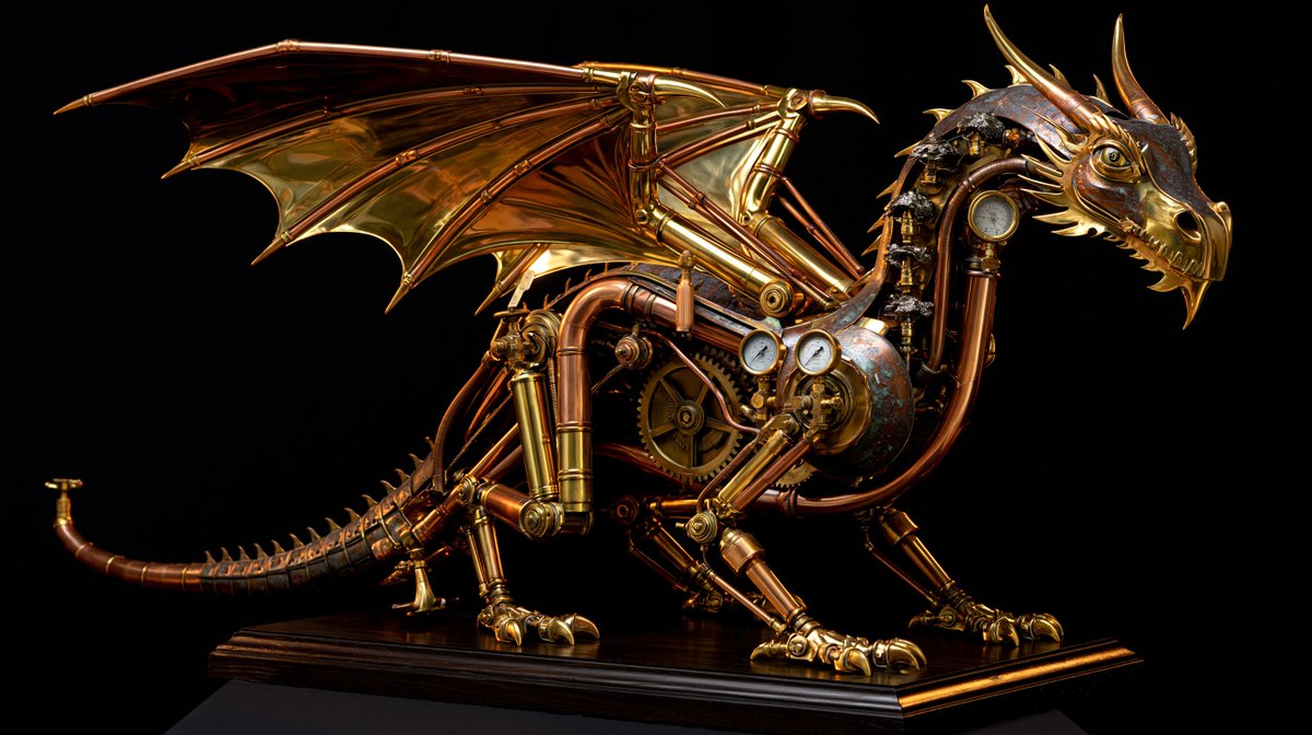 Intricate Steampunk Mechanical Sculpture 2
