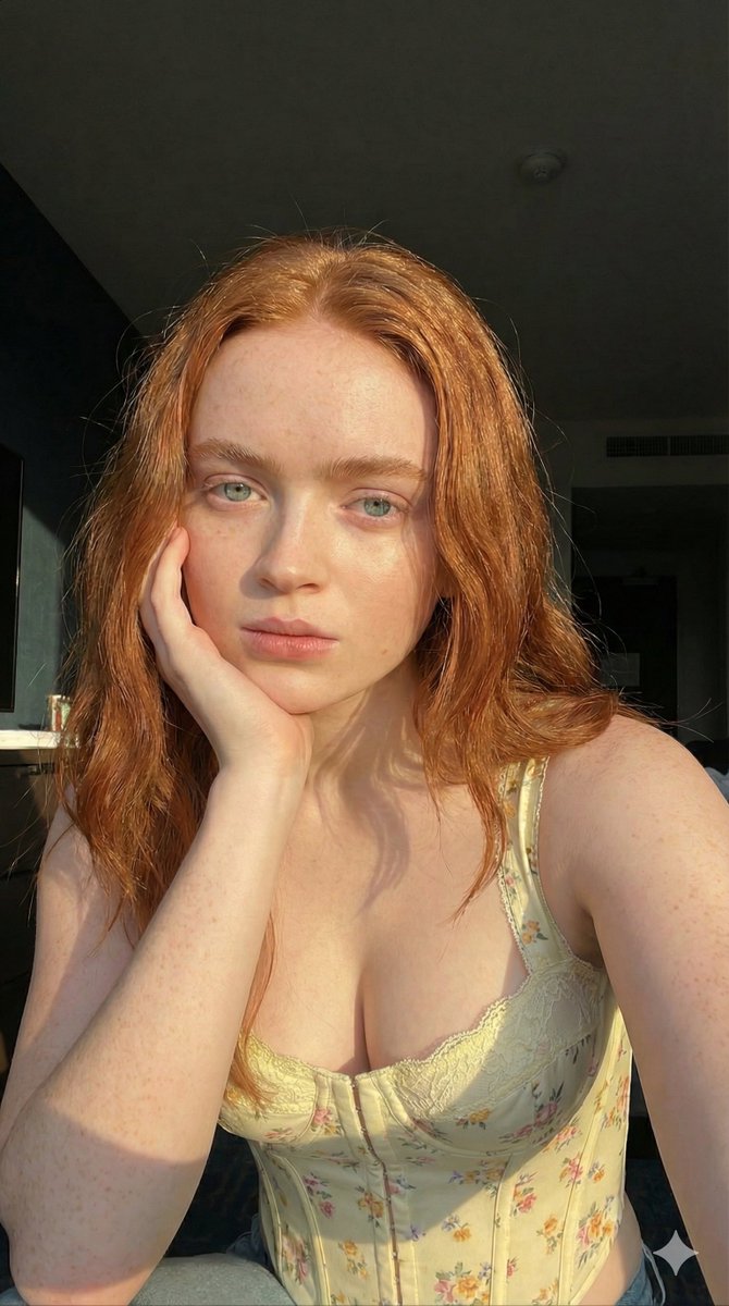 Golden Hour Freckled Portrait with Shallow Depth of Field 2