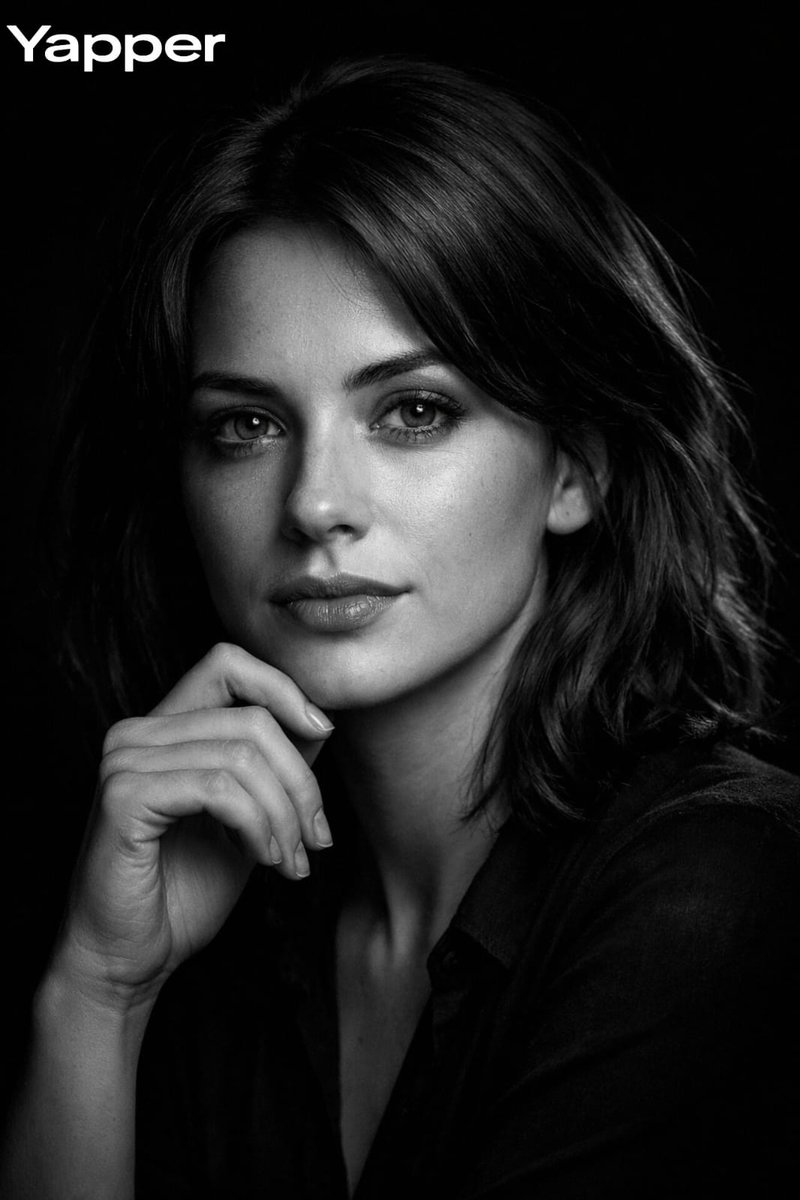 High-Contrast Black-and-White Cinematic Portrait 2