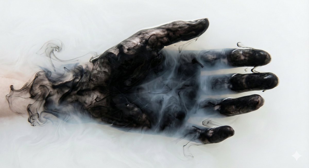 Abstract Subject Emerging from Ink and Water 2