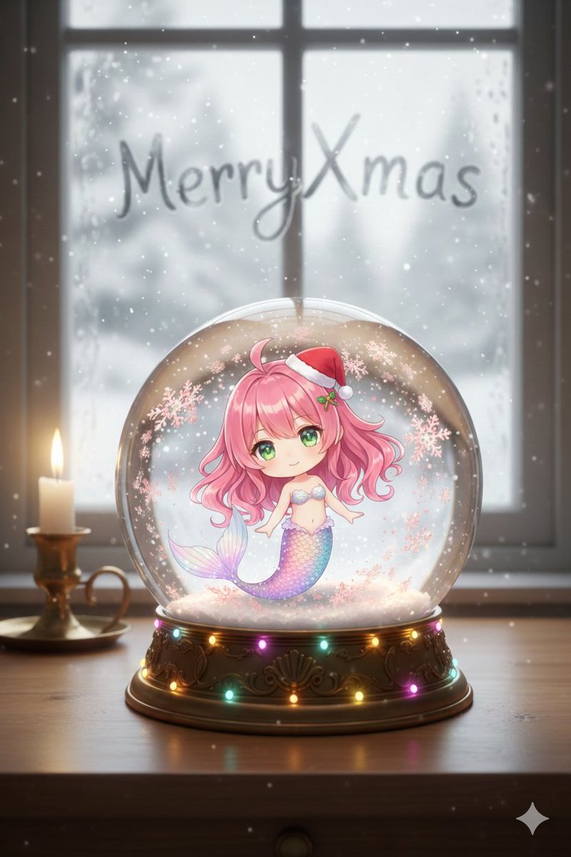 Snow globe character illustration prompt for Nano Banana Pro 4