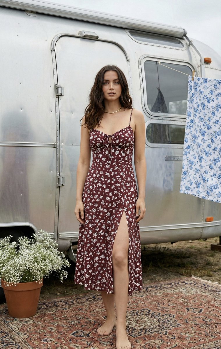 Bohemian Summer Airstream Portrait Prompt