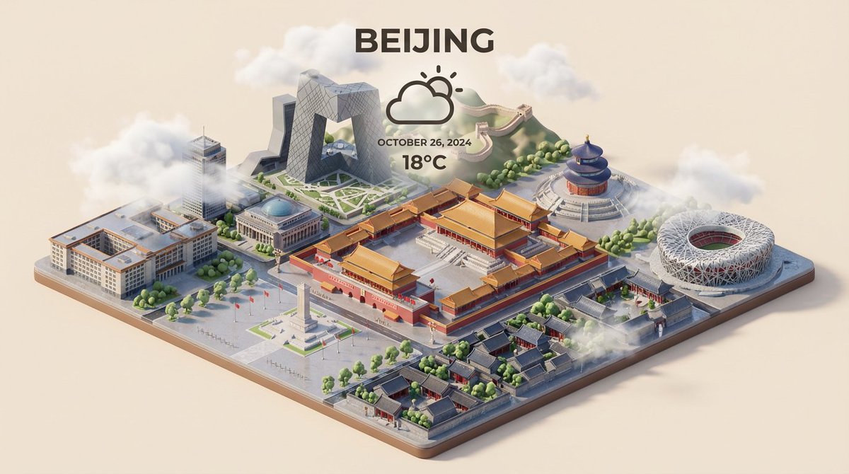 Isometric Miniature 3D City Cartoon Scene 2
