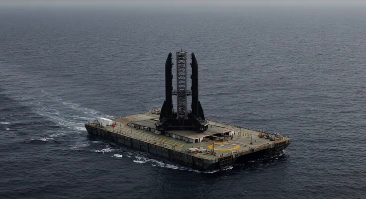 Starship Barge Catch Concept