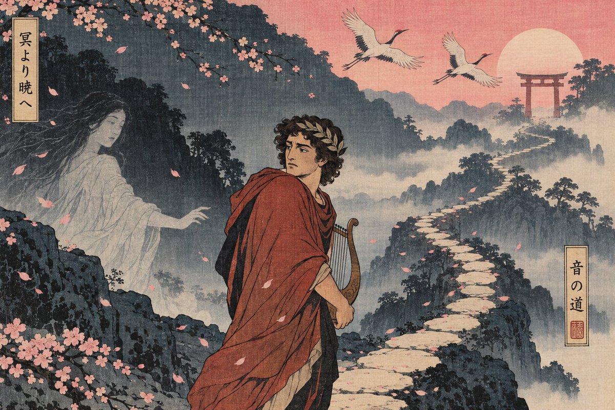 Comic / Storyboard - Ukiyo-e Orpheus Mountain Path