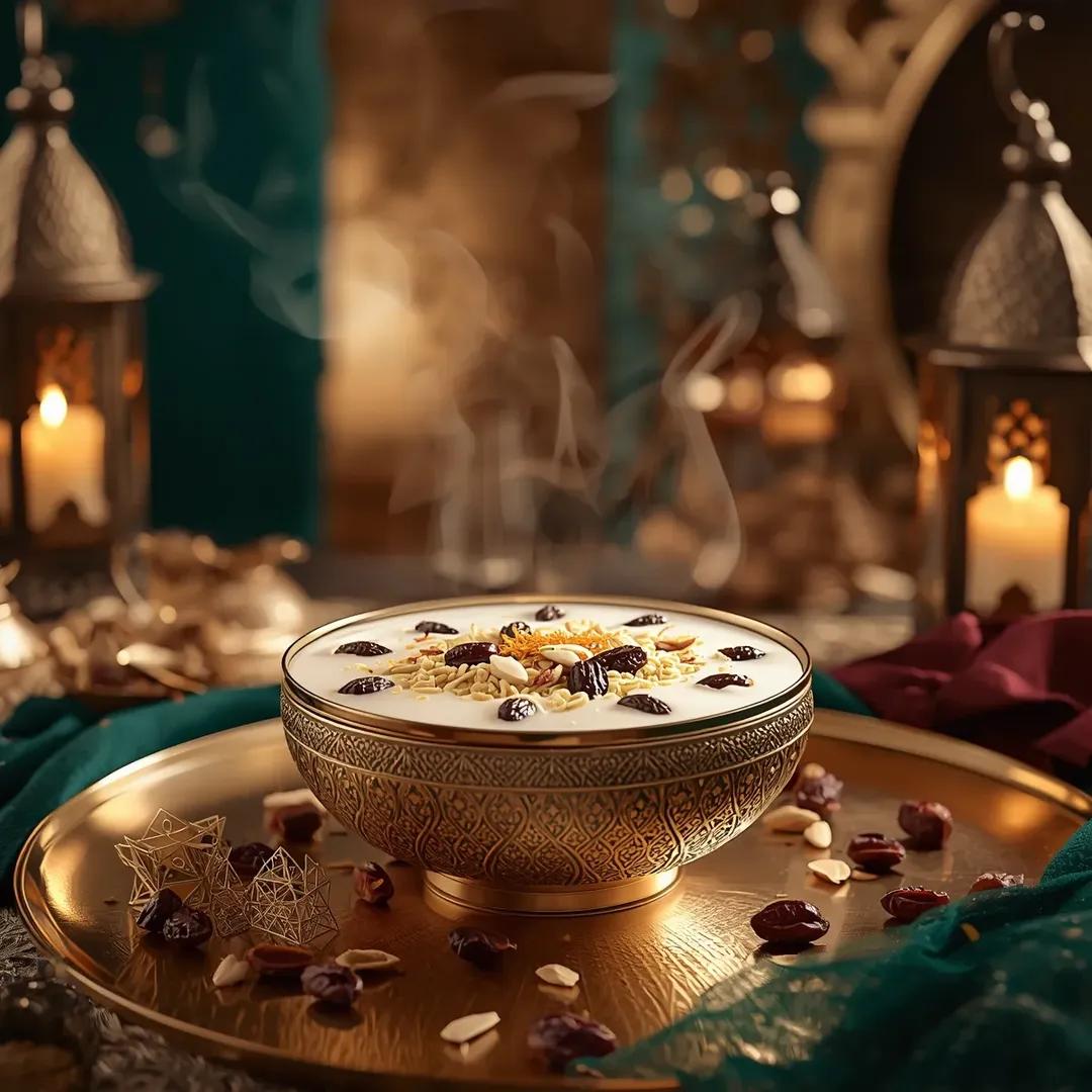 Ultra-Realistic Luxury Sheer Khurma Food Photography 2