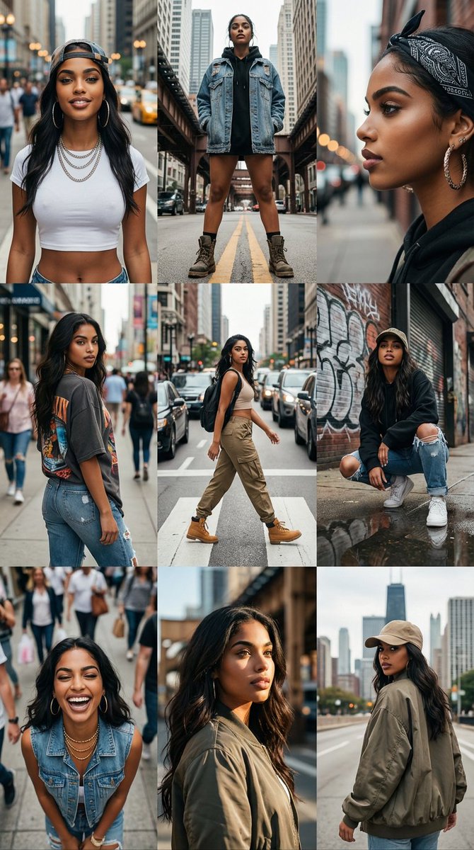 3x3 Cinematic Profile Grid with Identity Lock
