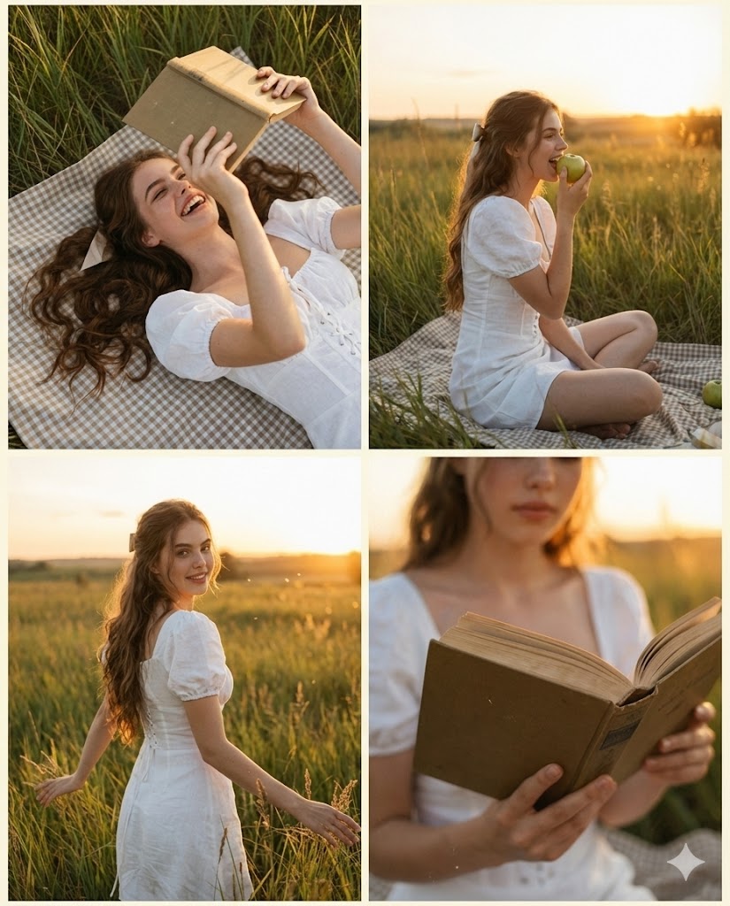 2x2 Grid Photo Generation with Identity Lock