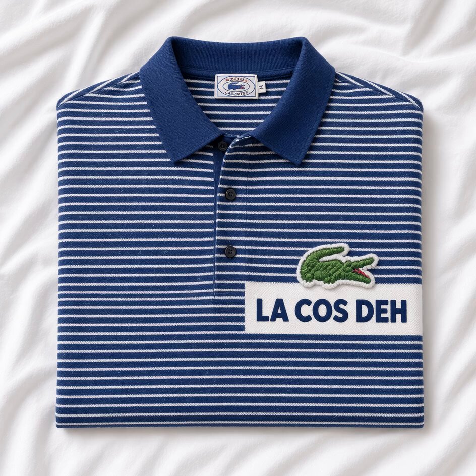 Lacoste Polo Still Life Product Shot