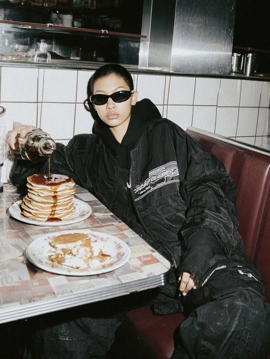 Kazakh Woman in Retro Diner 4
